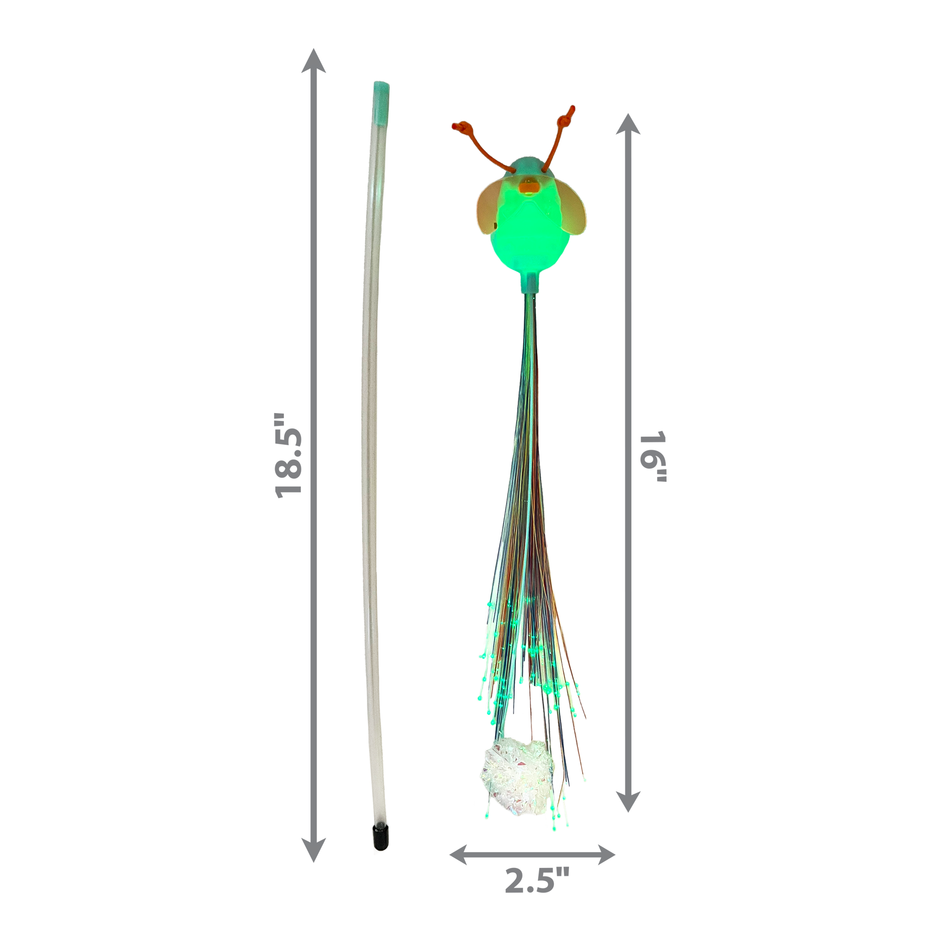 slide 3 of 3, KONG Teaser Glow Firefly, 1 ct