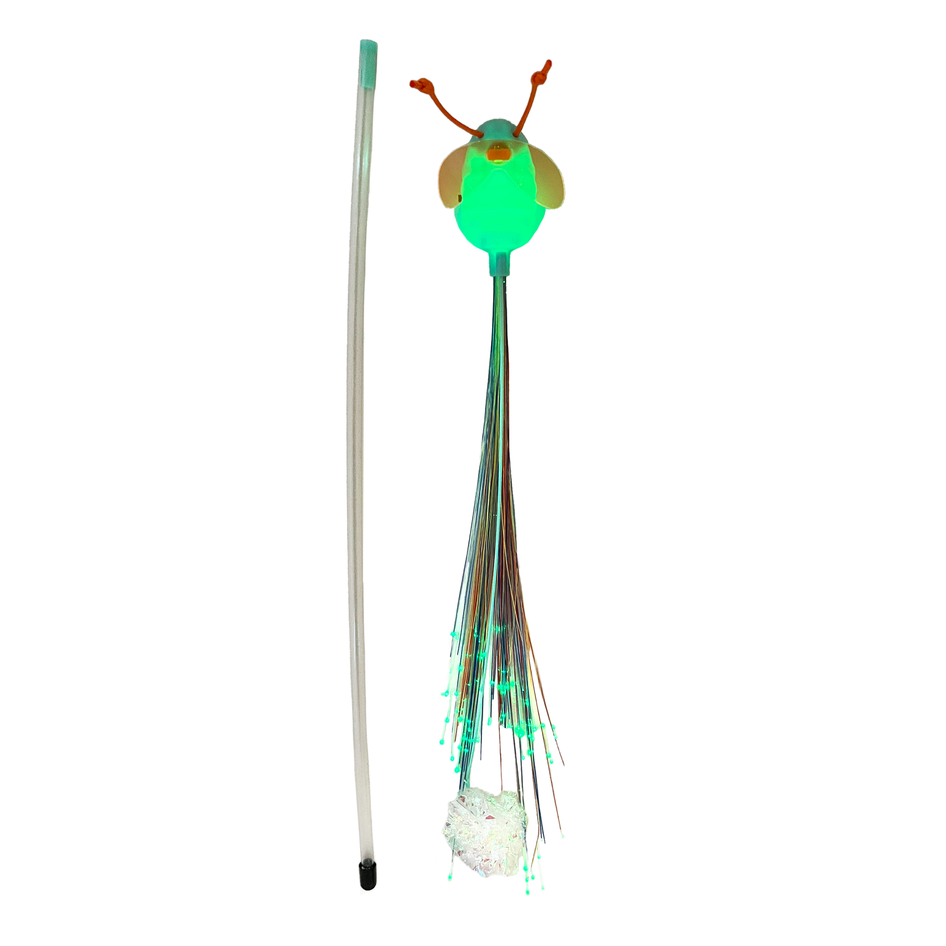 slide 1 of 3, KONG Teaser Glow Firefly, 1 ct