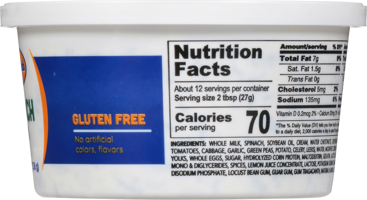 slide 5 of 13, Dairy Fresh Dip, Spinach, 11.5 oz