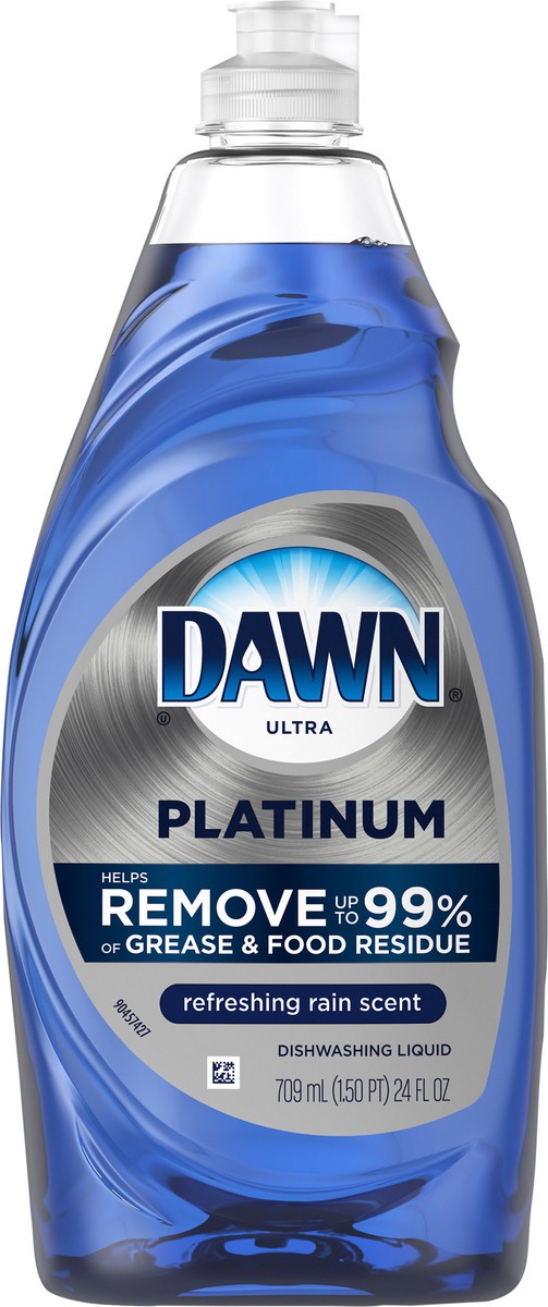 slide 2 of 3, Dawn Platinum Dish Soap, Dishwashing Liquid, Fresh Rain, 24 Fl Oz, 1.5 pt