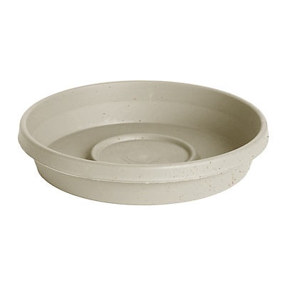 slide 1 of 1, Bloem Terracotta Saucer Taupe, 6 in