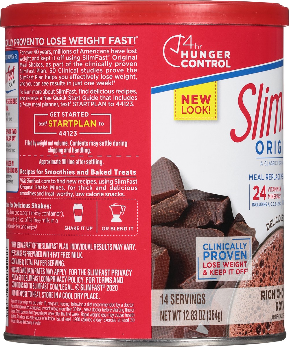 slide 7 of 11, Slimfast Rich Chocolate Royale Shake Mix - 12.83 oz, 12.83 oz