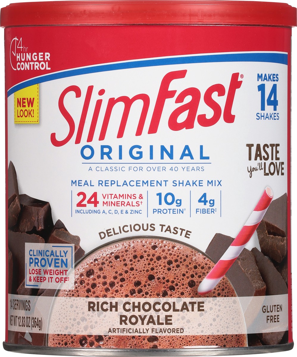 slide 9 of 11, Slimfast Rich Chocolate Royale Shake Mix - 12.83 oz, 12.83 oz