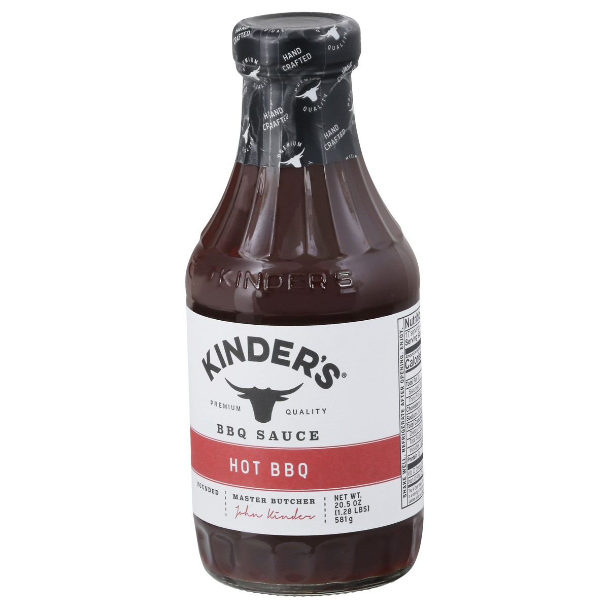 slide 13 of 13, Kinder's Hot BBQ BBQ Sauce 20.5 oz, 20.5 oz