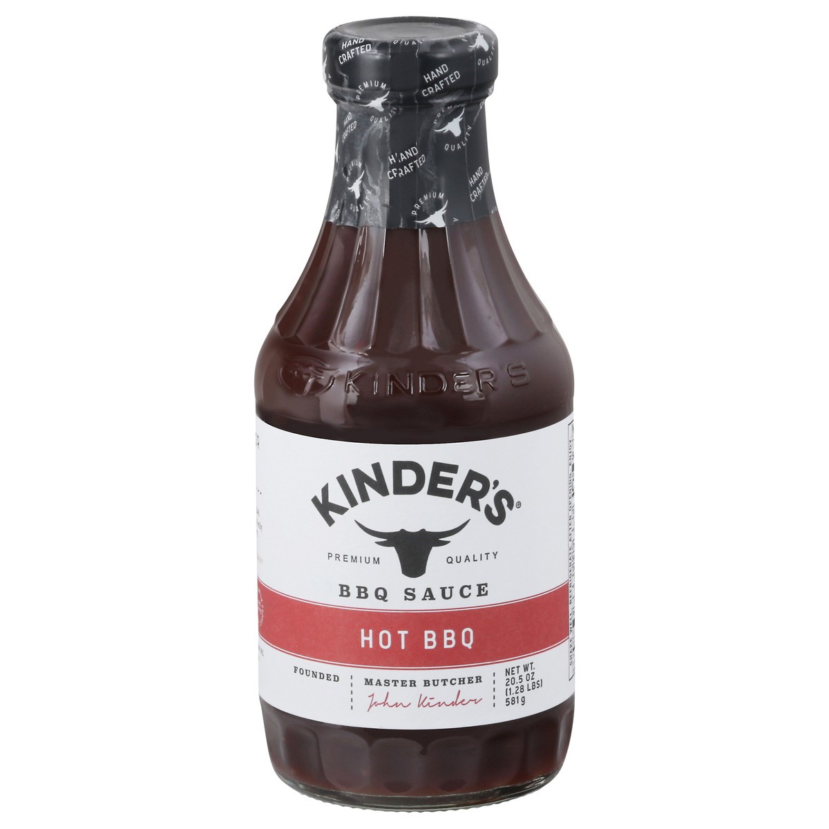 slide 5 of 13, Kinder's Hot BBQ BBQ Sauce 20.5 oz, 20.5 oz