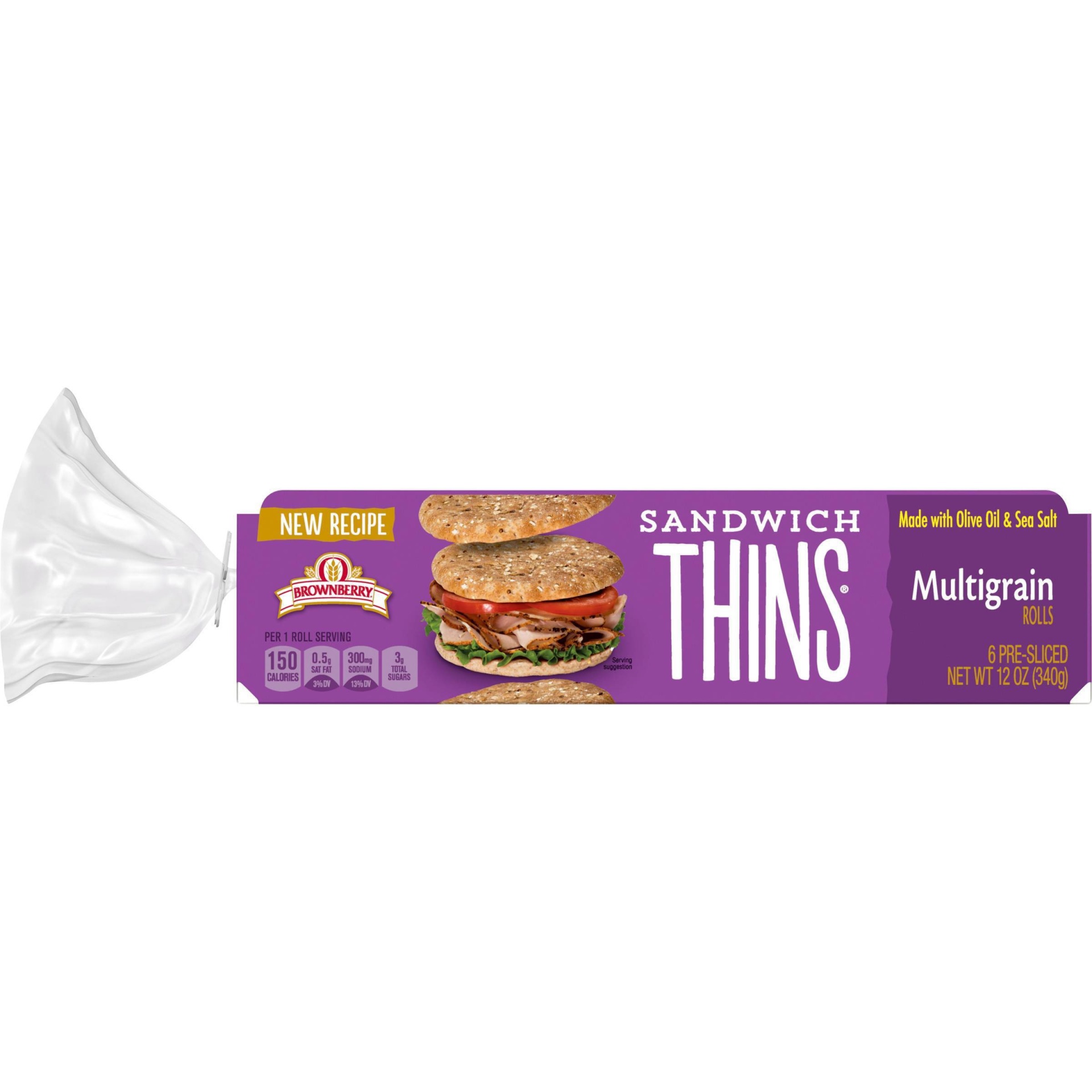 Brownberry Multigrain Sandwich Thins 12oz 12 oz Shipt