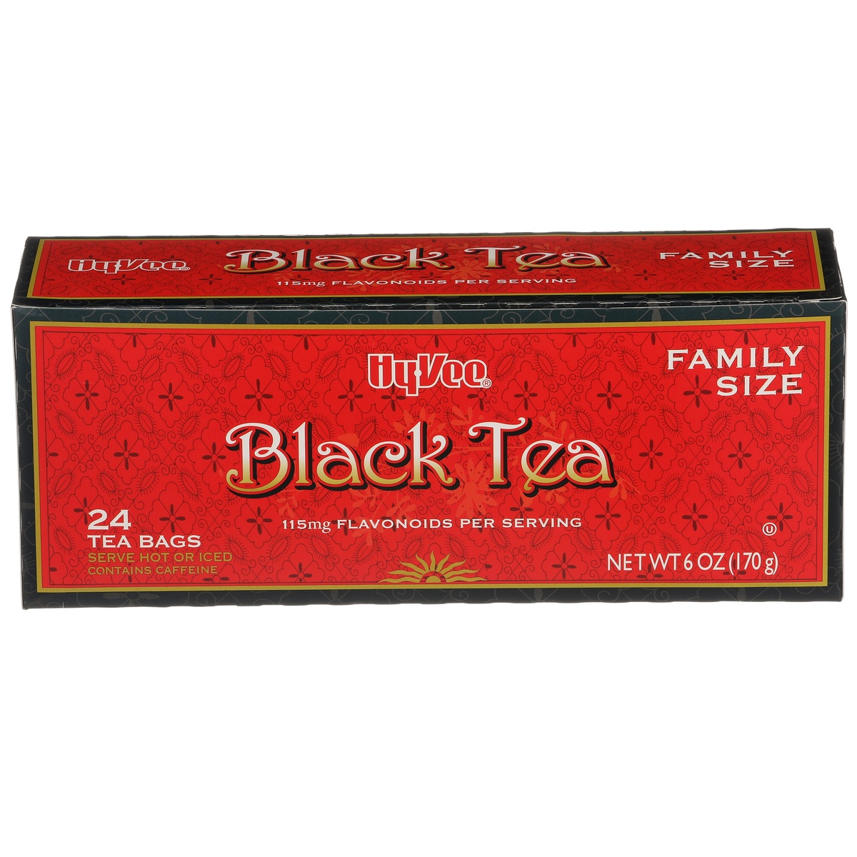 slide 1 of 1, Hy-vee Black Tea Bags - 24 ct; 6 oz, 24 ct; 6 oz