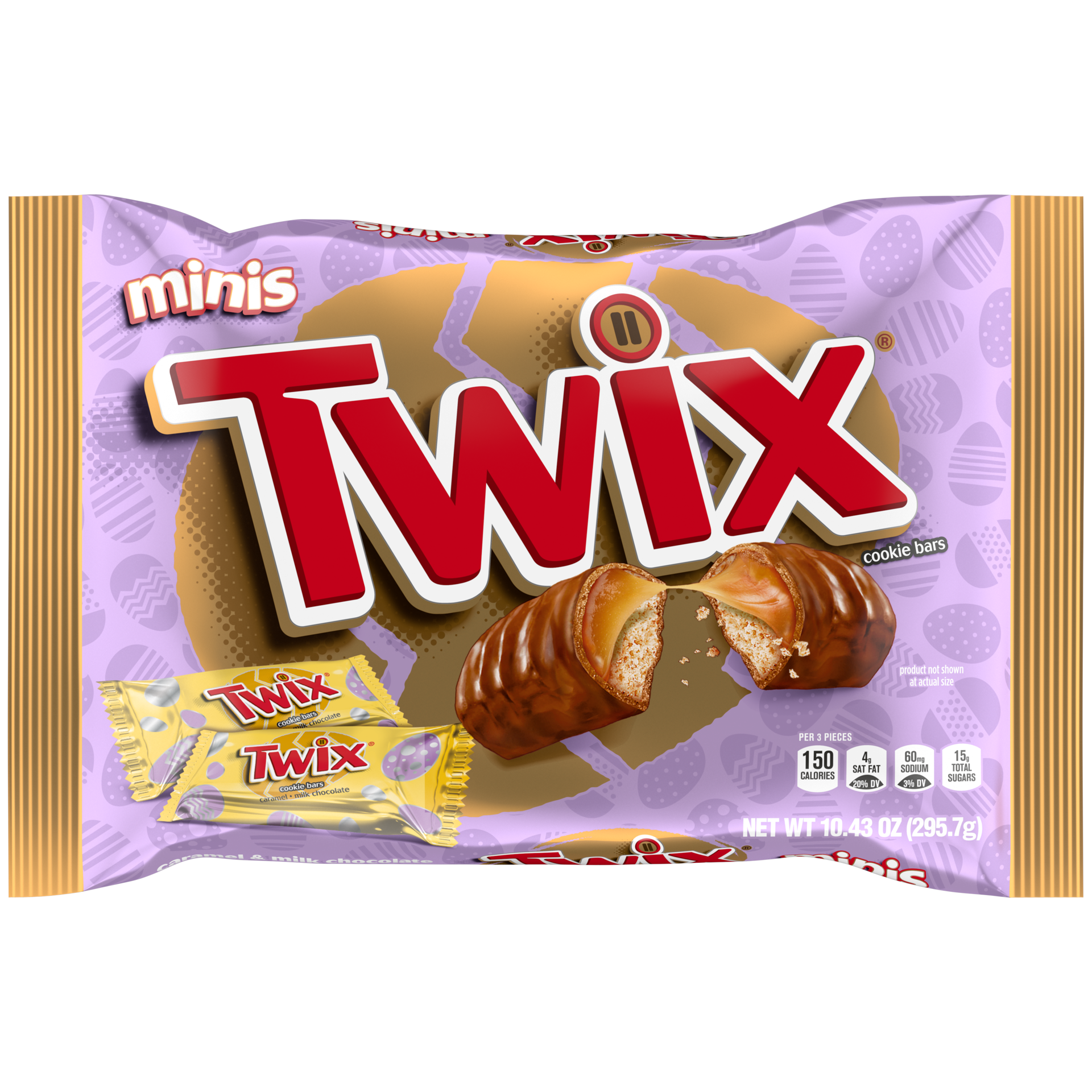 slide 1 of 13, TWIX Minis Chocolate Bars Easter Basket Stuffers- 10.43 oz, 10.43 oz