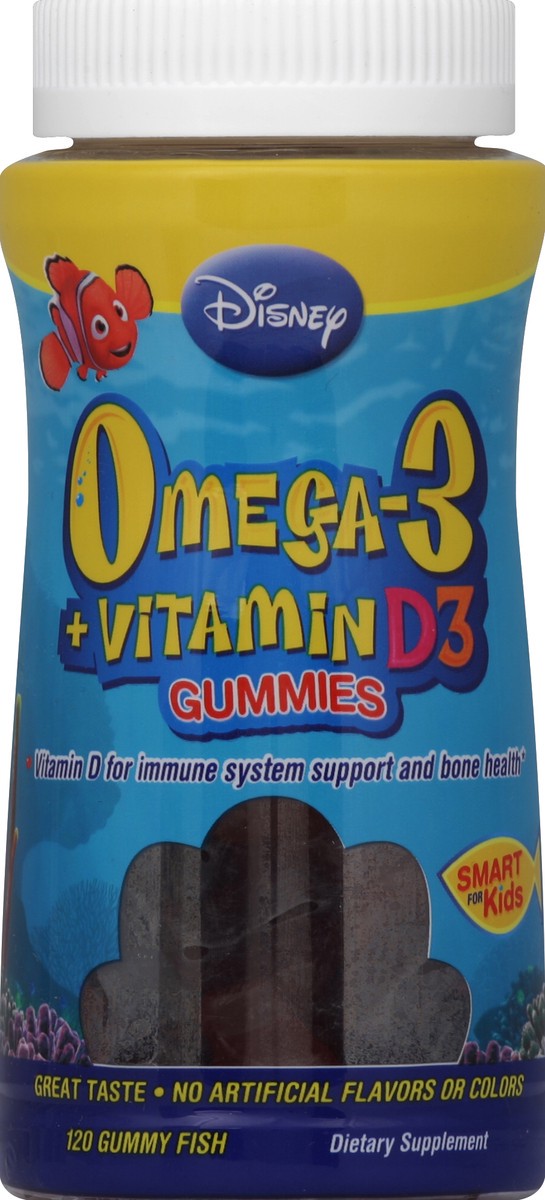 slide 2 of 3, Disney Omega-3 + Vitamin D3 120 ea, 120 ct