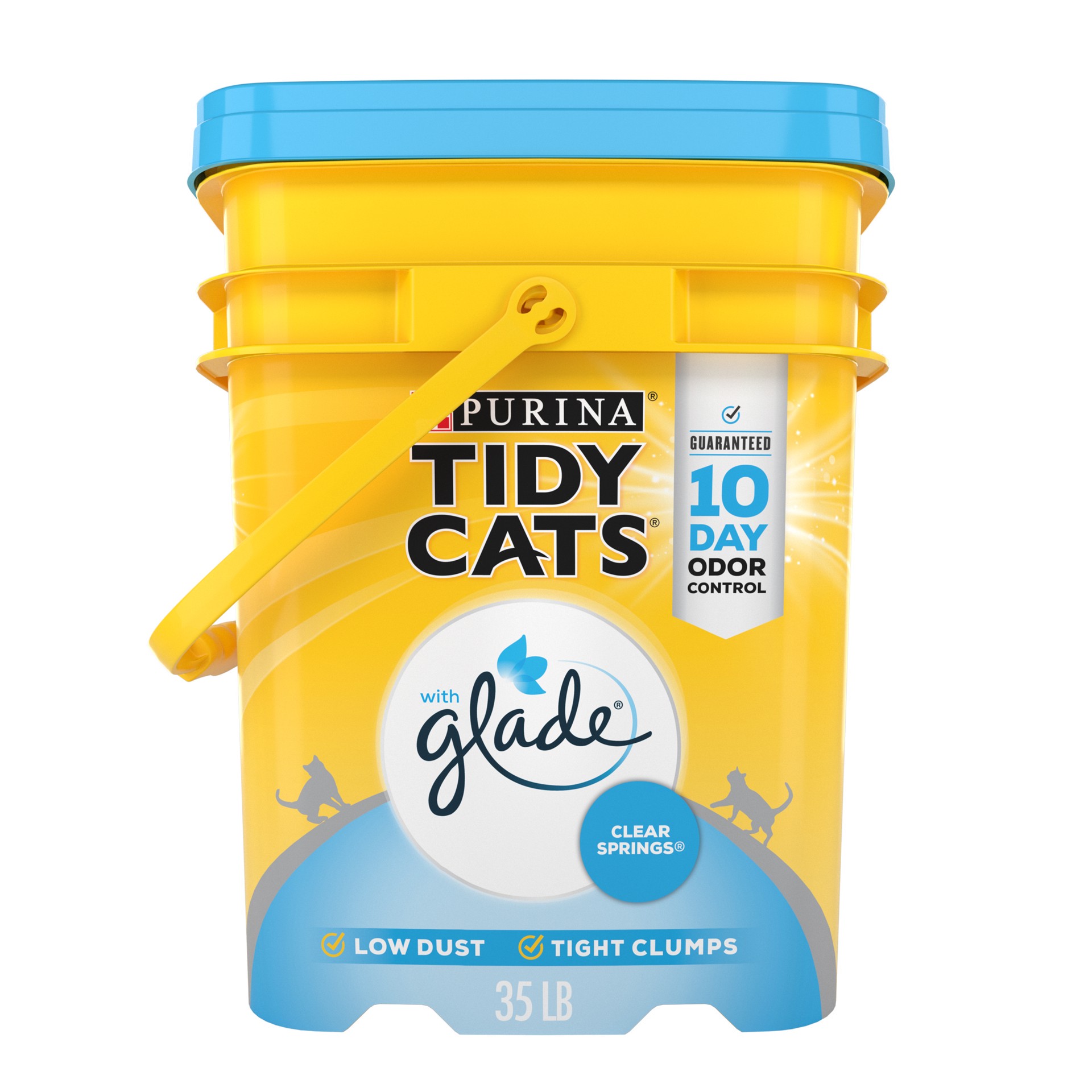 slide 1 of 5, Tidy Cats Purina Tidy Cats Clumping Cat Litter, Glade Clear Springs Multi Cat Litter, 35 lb