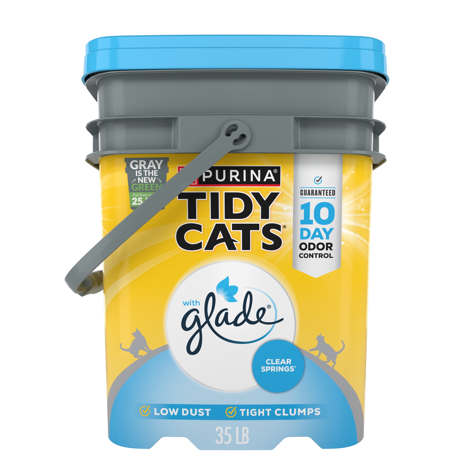slide 1 of 5, Tidy Cats Purina Tidy Cats Clumping Cat Litter, Glade Clear Springs Multi Cat Litter, 35 lb