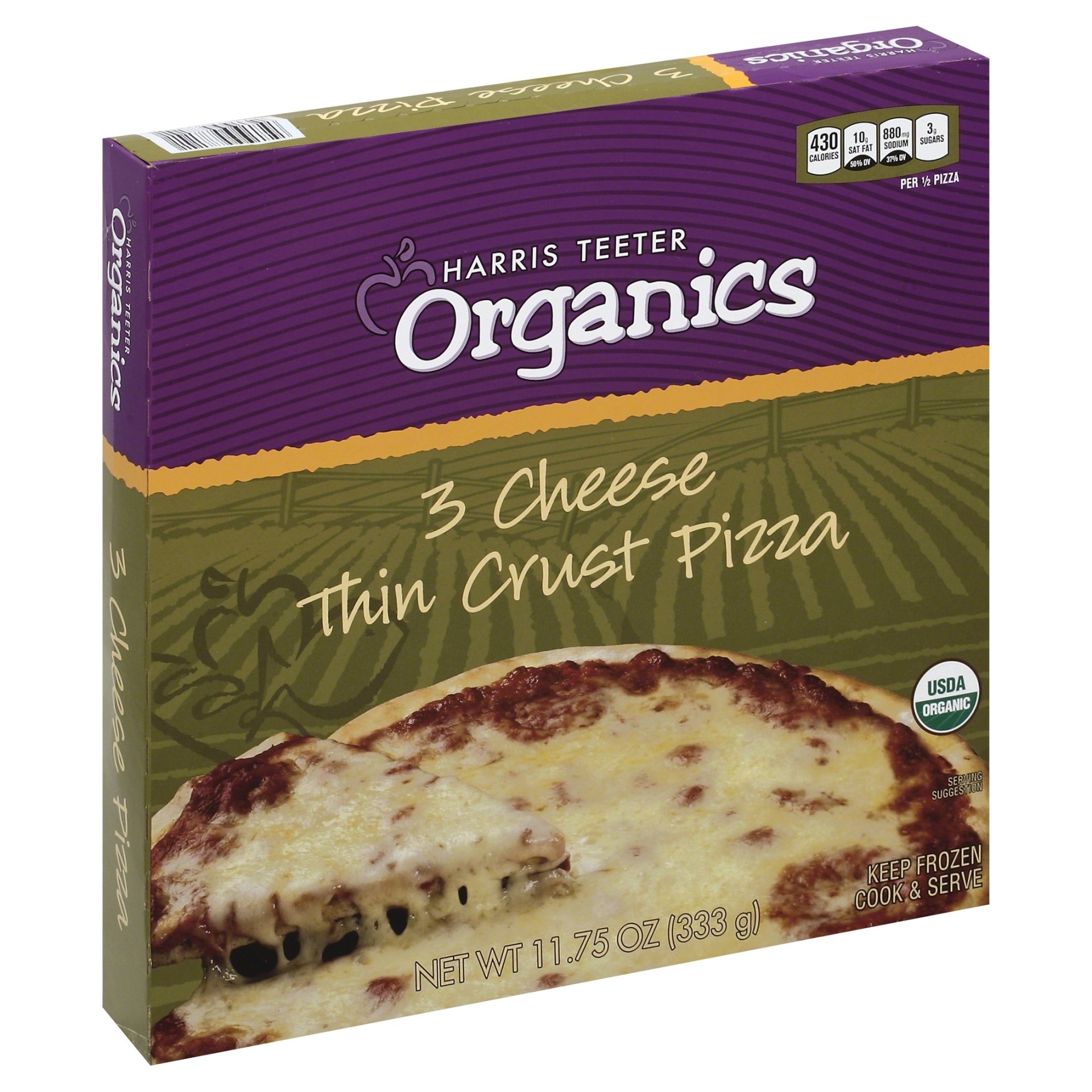 slide 1 of 1, HT Organics Three Cheese Pizza, 14 oz