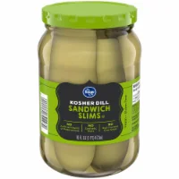 Kroger Kosher Sandwich Slims Dill Pickles
