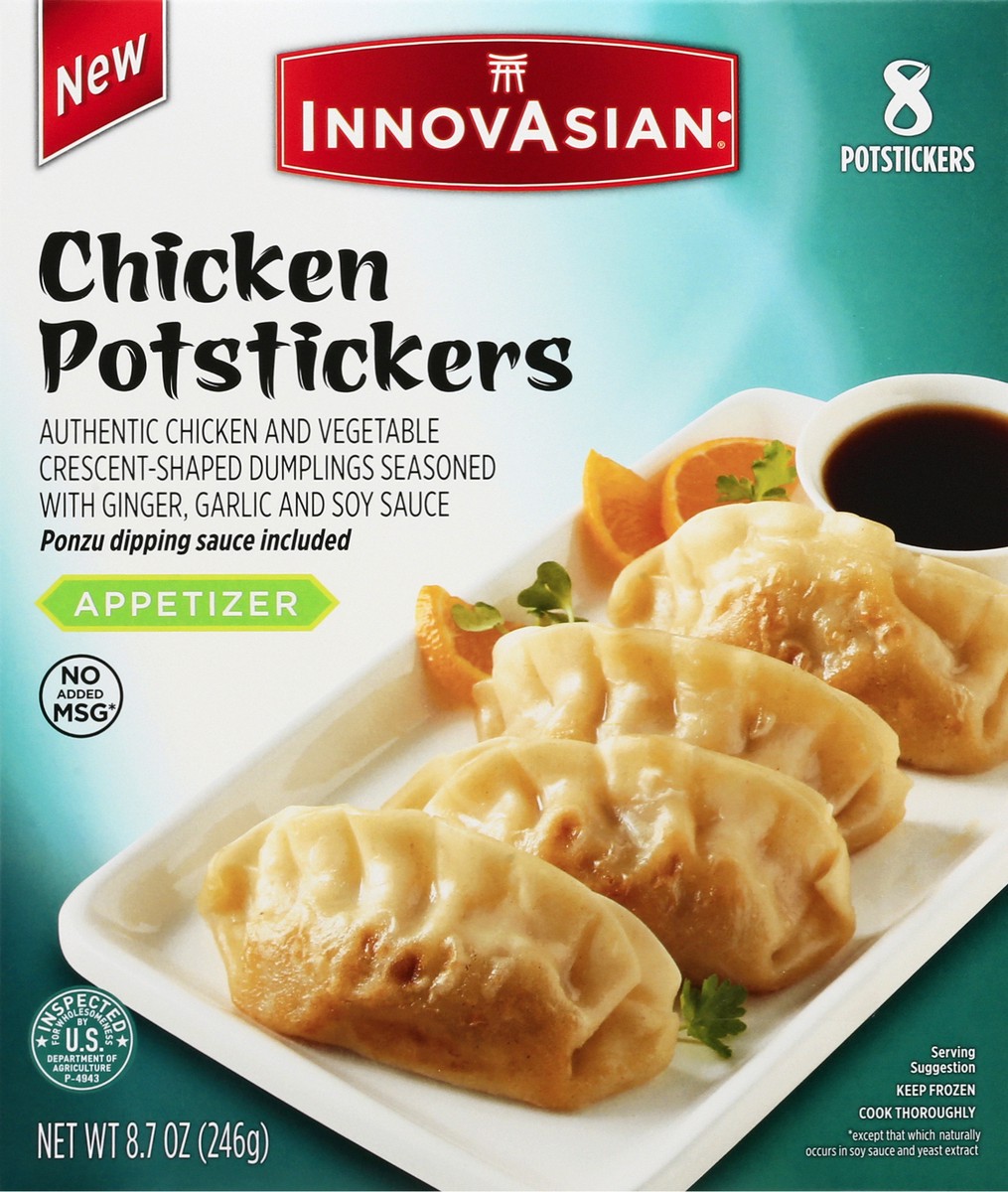 slide 10 of 12, InnovAsian Chicken Potstickers, 8.7 oz