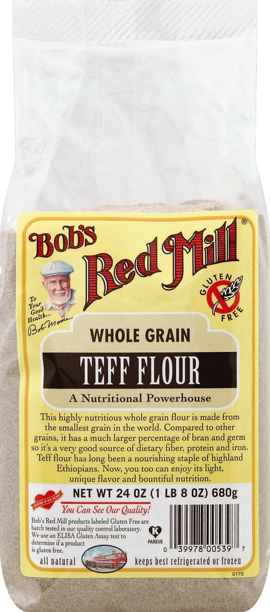 slide 5 of 5, Bobs Mill Teff Flour, 24 oz