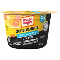 Oscar Mayer Scramblers Ham & Colby Jack Scramble Kit, 3 oz Cup
