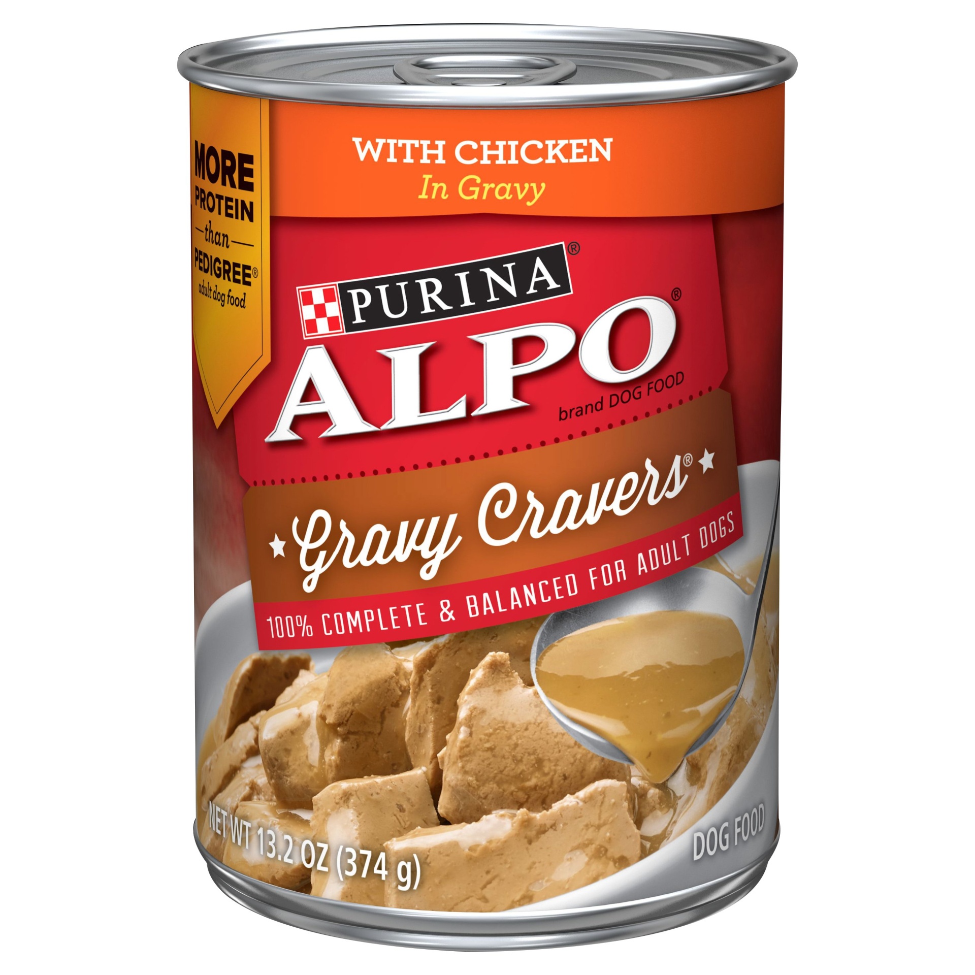 slide 1 of 1, ALPO Dog Food, with Chicken in Gravy, 13.2 oz