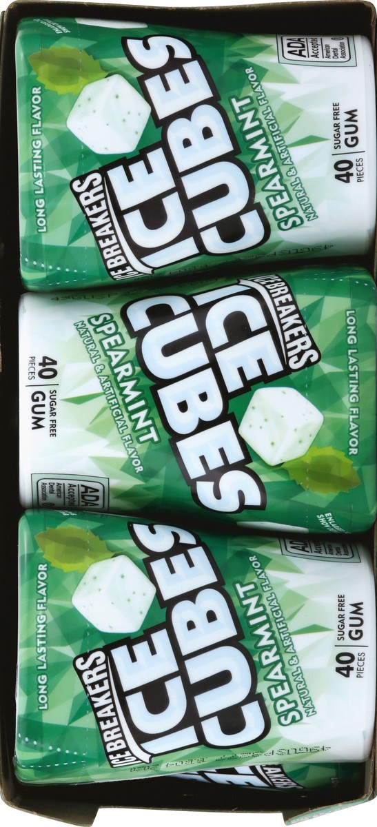 slide 4 of 6, Ice Breakers Ice Cubes Spearmint Sugar Free Chewing Gum Bottles, 3.24 oz (6 Count, 40 Pieces),