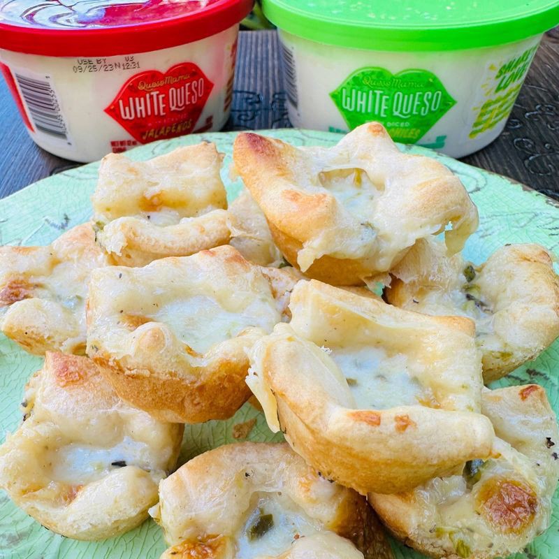 slide 10 of 10, Queso Mama White Queso with Green Chiles, 12 oz