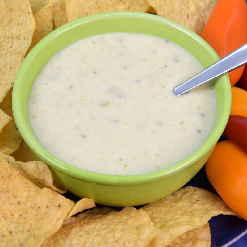 slide 8 of 10, Queso Mama White Queso with Green Chiles, 12 oz