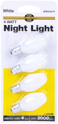 Best Choice 4 Watt White Night Light Bulbs