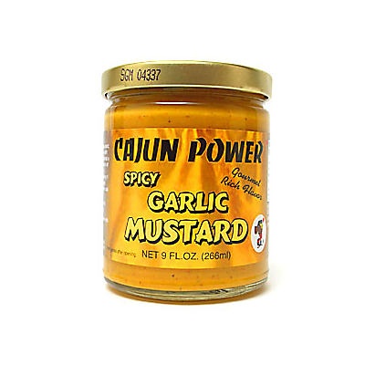 slide 1 of 1, Cajun Power Spicy Garlic Mustard, 9 oz