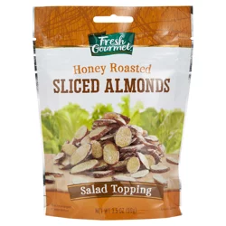 Fresh Gourmet Sliced Honey Roasted Almonds 3.5 oz