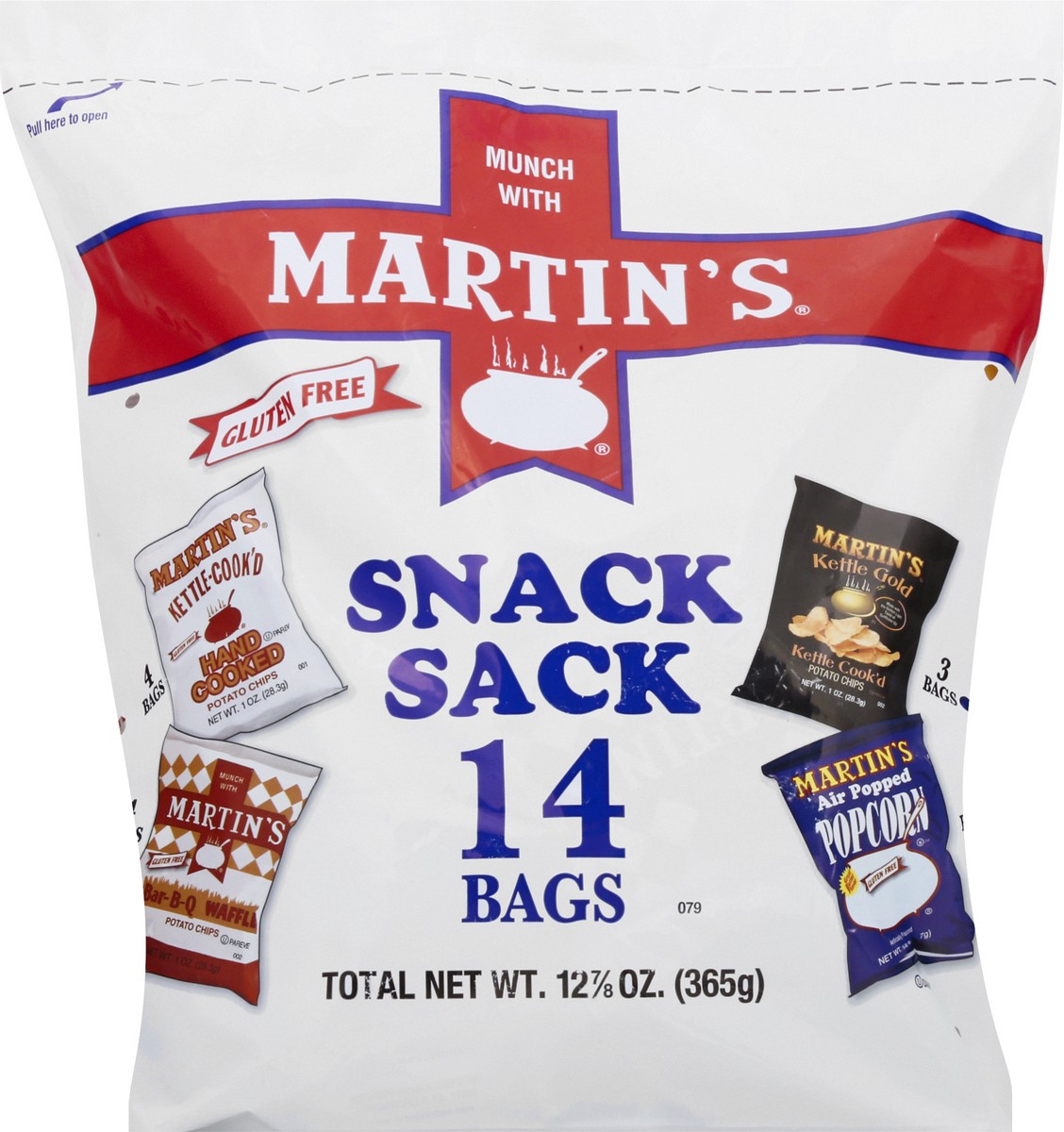 slide 1 of 13, Martin's Assorted Snack Sack 14 ea, 14 ct