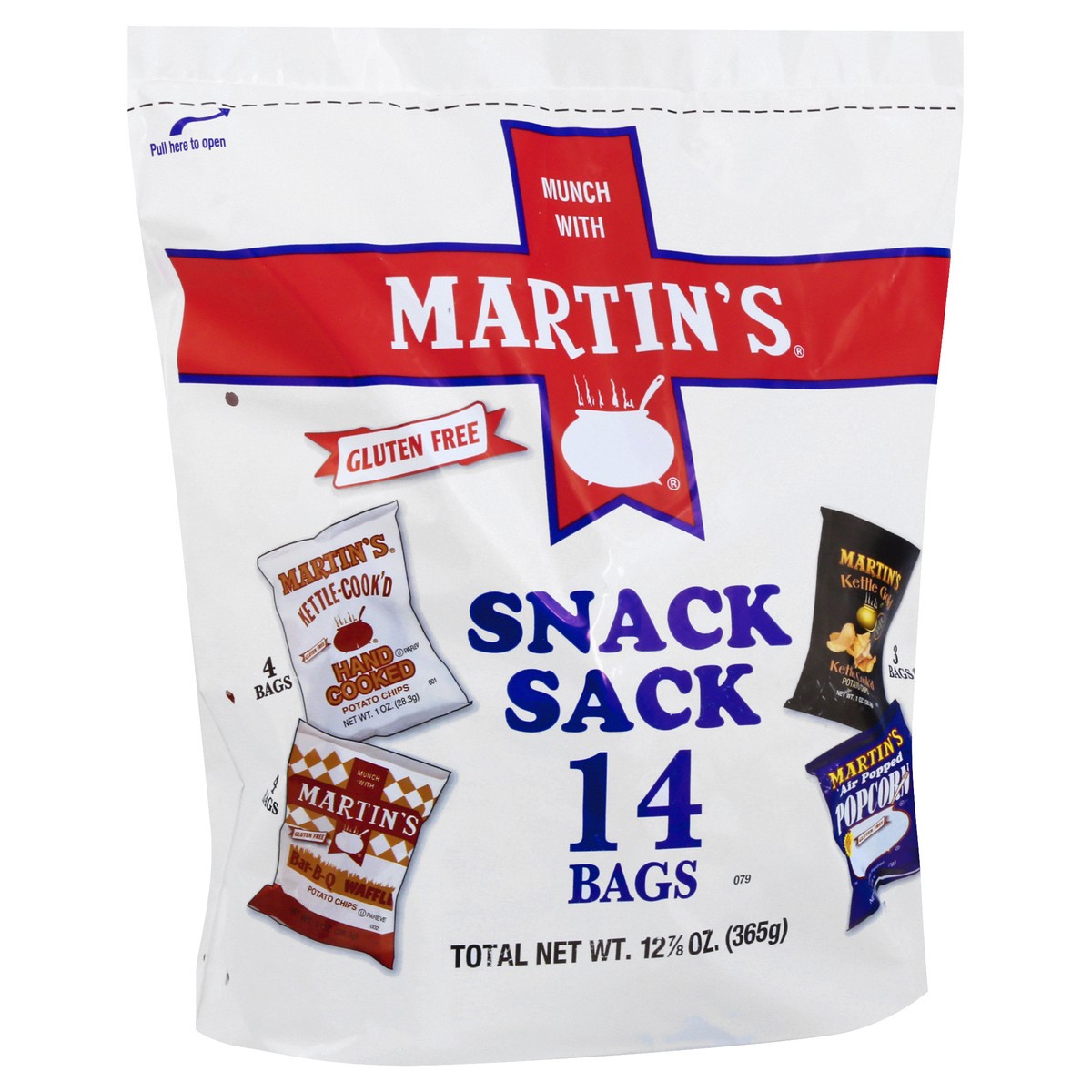 slide 10 of 13, Martin's Assorted Snack Sack 14 ea, 14 ct