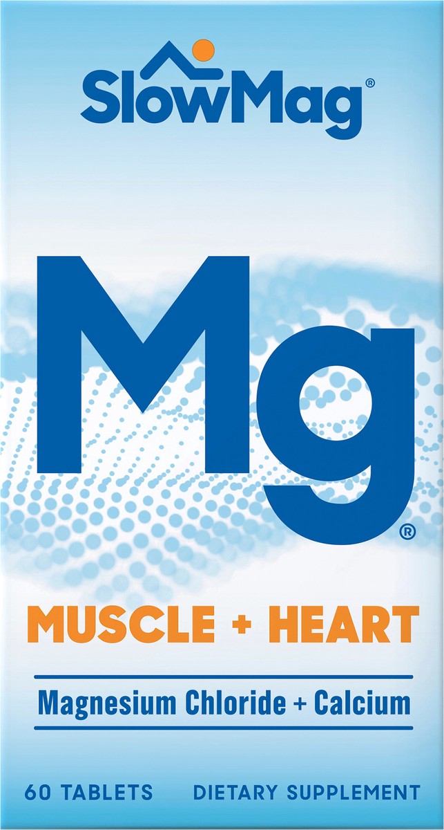 slide 7 of 12, SlowMag Muscle + Heart Tablets 60s, 60 ct