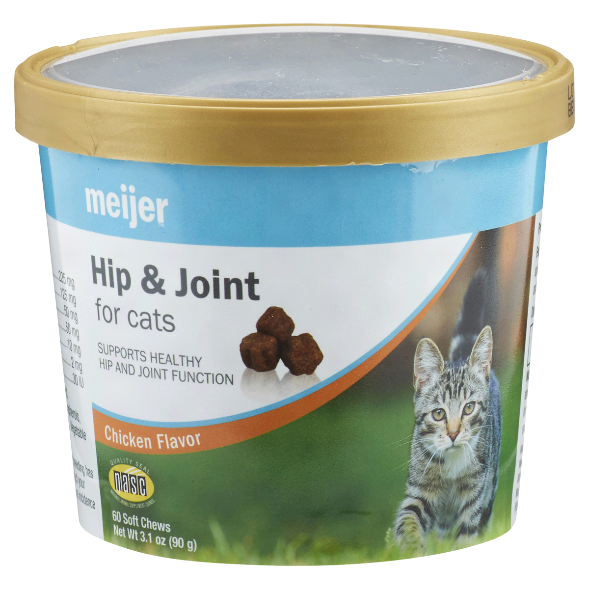 slide 1 of 9, Meijer Cat Hip/Joint Plus Omega Cat, Soft Chew, 60 ct