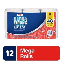 Meijer Ultra Strong Mega Rolls Bath Tissue