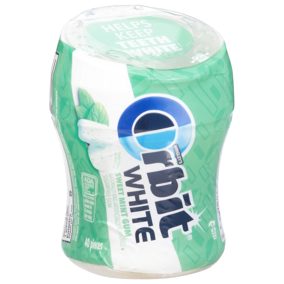 slide 5 of 13, Orbit White Sweet Mint Sugar Free Chewing Gum - 40ct Bottle, 40 ct