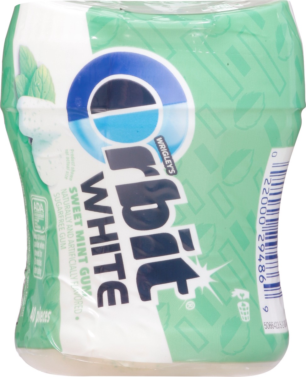 slide 12 of 13, Orbit White Sweet Mint Sugar Free Chewing Gum - 40ct Bottle, 40 ct