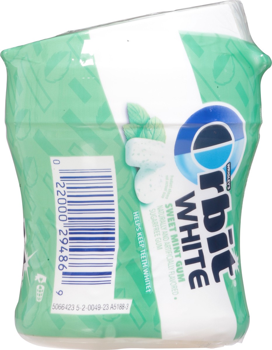 slide 10 of 13, Orbit White Sweet Mint Sugar Free Chewing Gum - 40ct Bottle, 40 ct