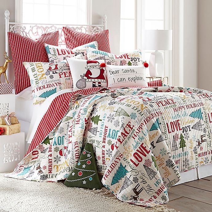 slide 1 of 3, Levtex Home Belle Reversible Full/Queen Quilt Set - Red, 3 ct