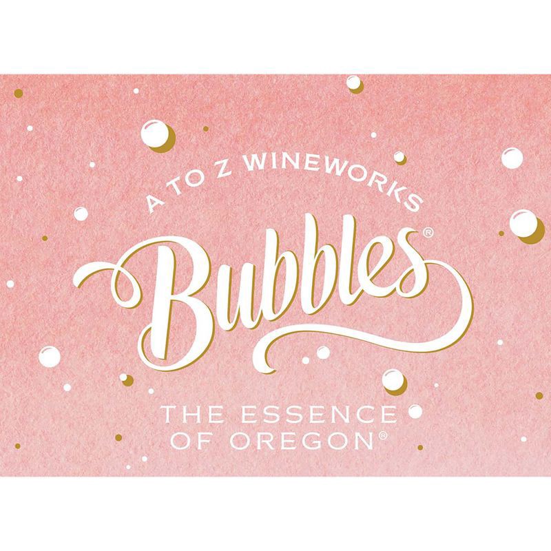 slide 2 of 5, A to Z Wineworks Bubbles The Essence of Oregon Rose 750 ml, 750 ml