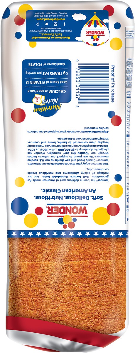 slide 3 of 6, Wonder Bread, Classic White, 20 oz