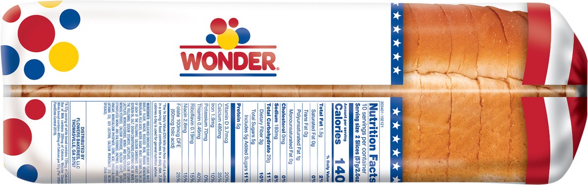 slide 2 of 6, Wonder Bread, Classic White, 20 oz