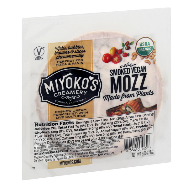 slide 1 of 1, Miyoko's Creamery Vegan Smoked Mozzeralla, 8 oz