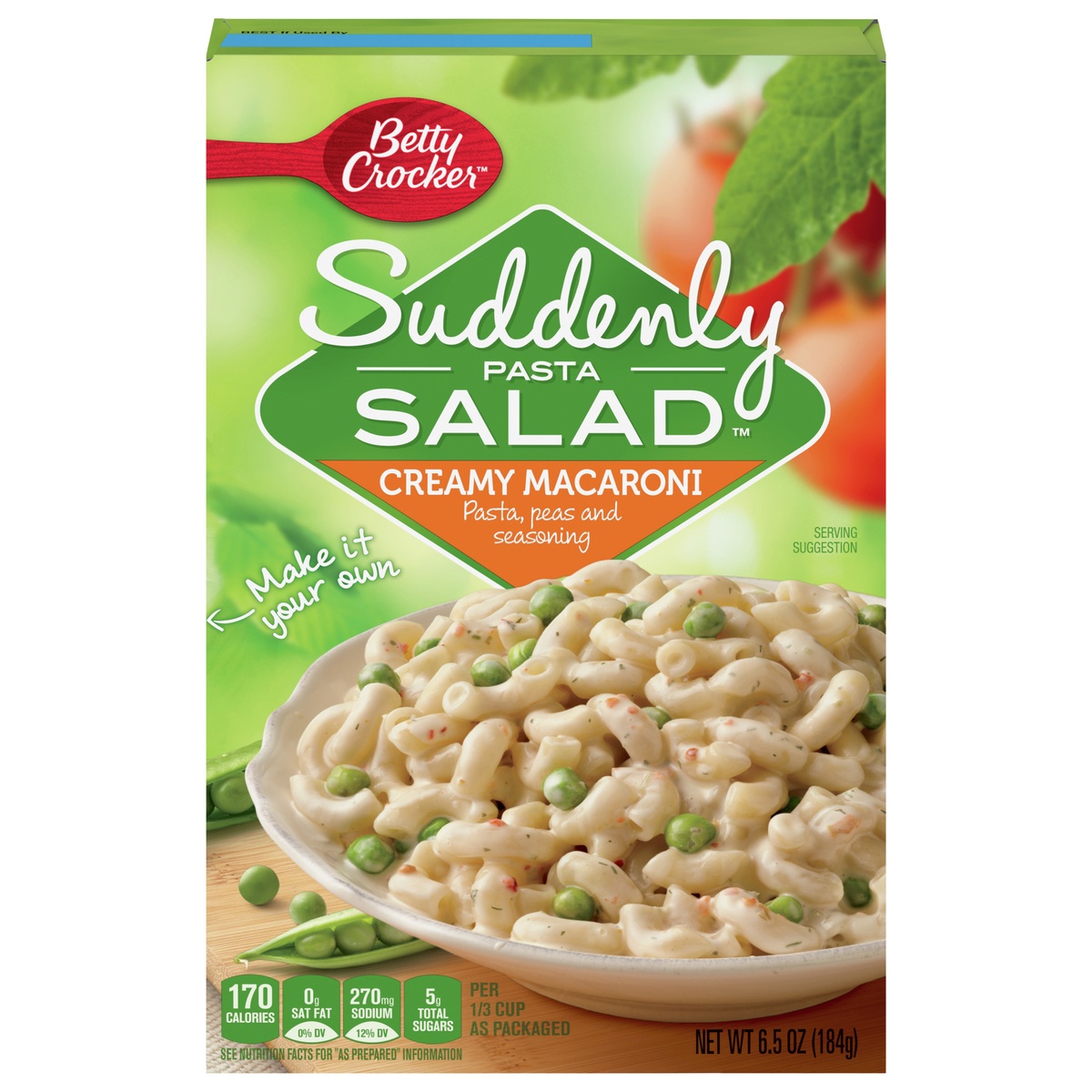 slide 1 of 1, Betty Crocker Suddenly Creamy Macaroni Pasta Salad Mix, 6.5 oz, 6.5 oz