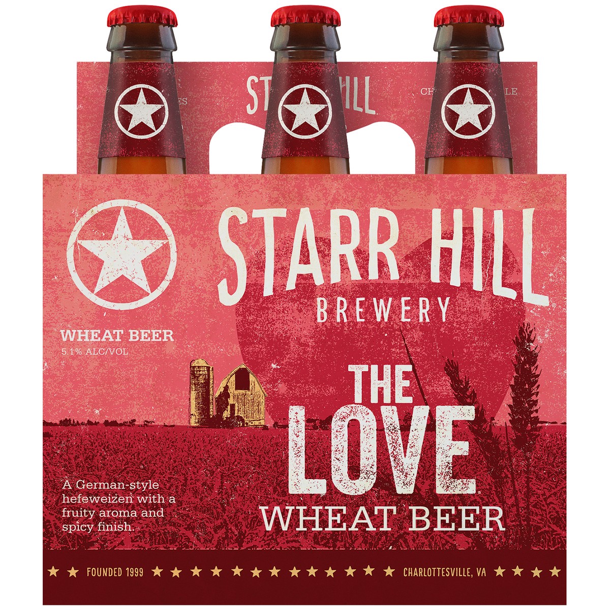 Starr Hill Brewery The Love Wheat Beer, 5.1% ABV 6 ct; 12 oz | Shipt