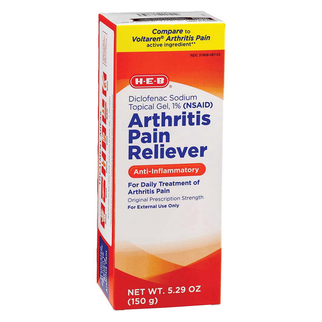 slide 1 of 1, H-E-B Arthritis Pain Reliever, 5.29 oz