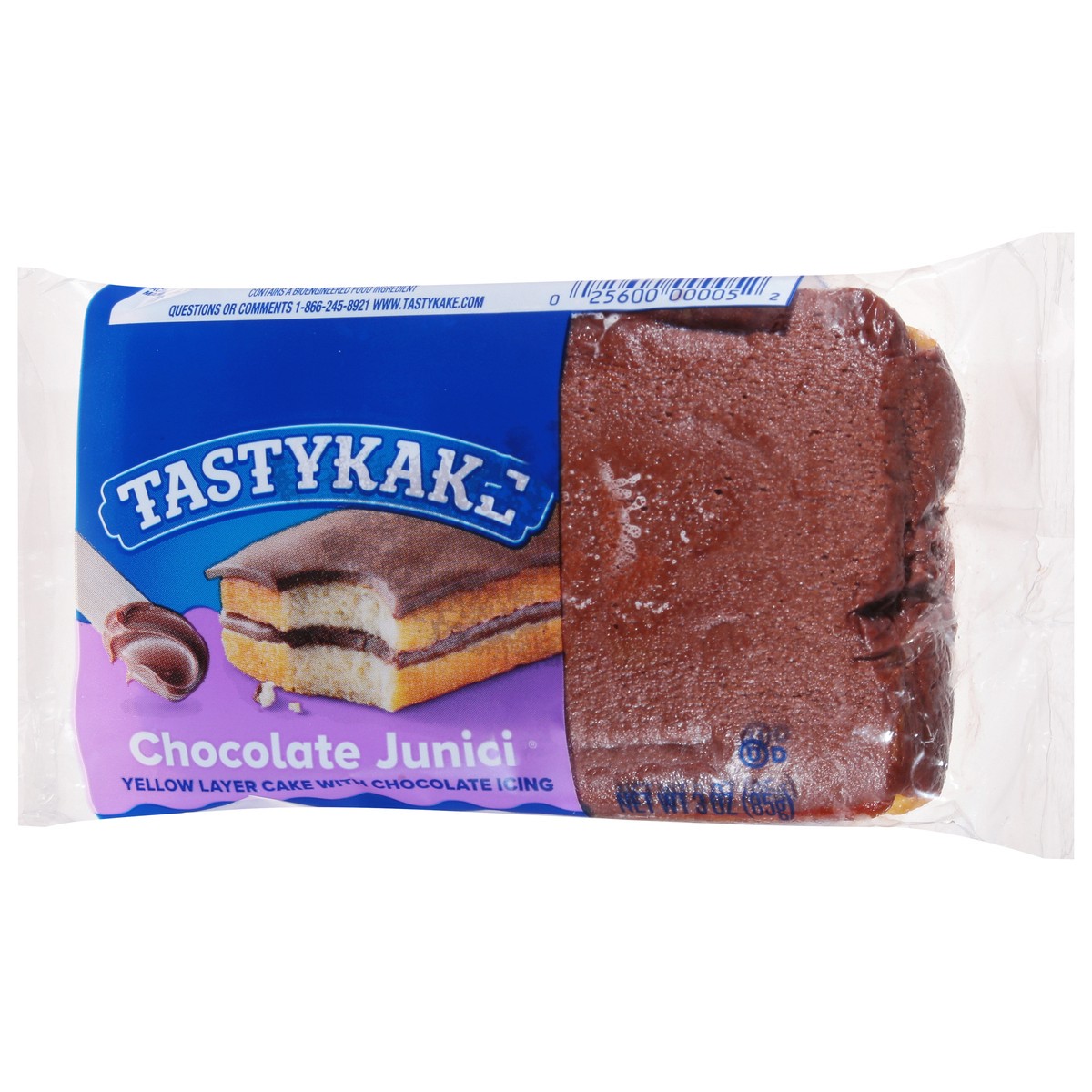 slide 13 of 13, Tastykake Chocolate Junior Cake with Chocolate Icing 3 oz, 3 oz