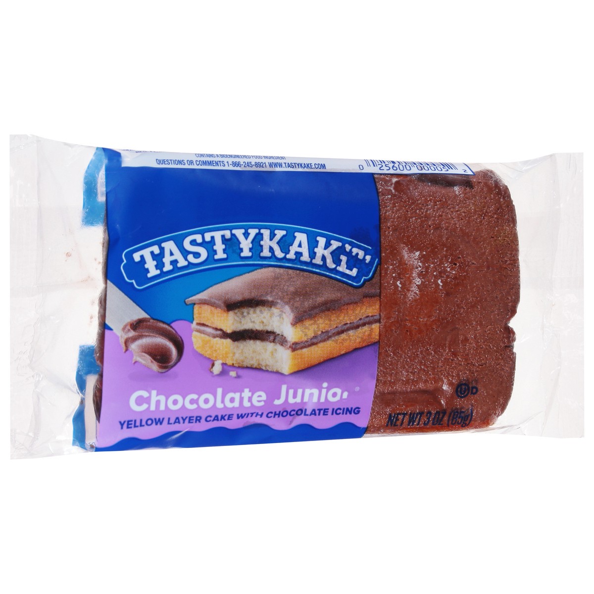 slide 7 of 13, Tastykake Chocolate Junior Cake with Chocolate Icing 3 oz, 3 oz