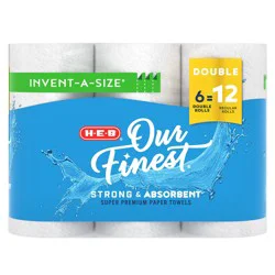 H-E-B Our Finest Invent-A-Size Paper Towels