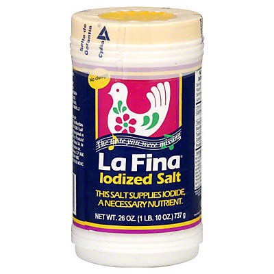 slide 1 of 1, La Fina Iodized Salt 26 oz, 26 oz