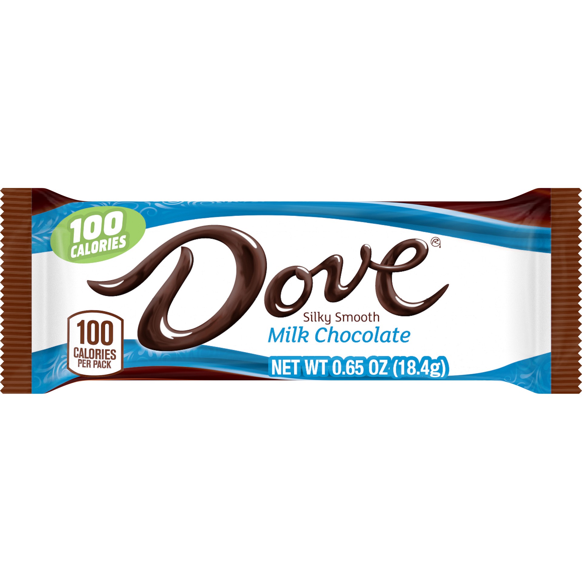 slide 1 of 8, DOVE 100 Calories Milk Chocolate Candy Bar, 0.65 oz, 0.65 oz