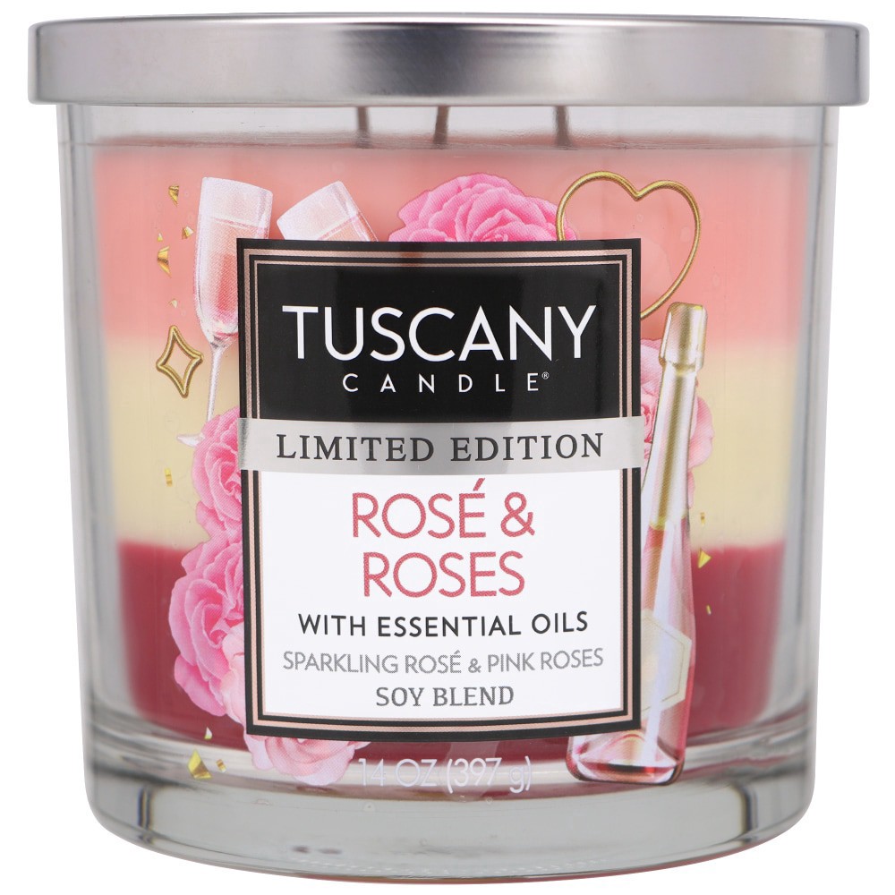 slide 2 of 2, Tuscany Candle Rose & Roses 2-Wick Candle, 14 Oz, 14 oz