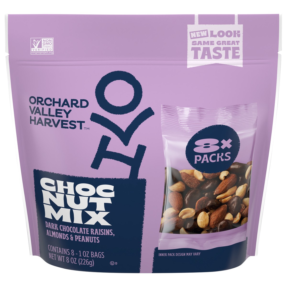 slide 1 of 8, Orchard Valley Harvest Choc Nut Mix 8 - 1 oz Bags, 8 ct; 1 oz